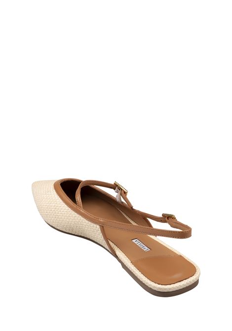 Morgana Slingbacks in Beige Raffia LE SILLA | 9043D020MTPPPAN778